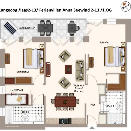 Apartmentvilla Anna Apartmentvilla Anna 2-13 * ランゲオーク